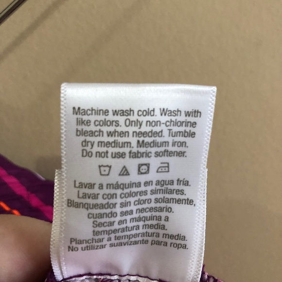 Danskin Orange Purple Now Blaze Running Shorts - Picture 5 of 6